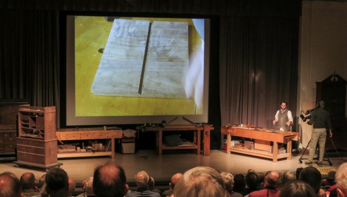 Bill Pavlak presenting on the Philadelphia scriptor stamped Edward Evans.