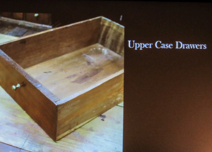 A small drawer form the upper desk section. The sides are nailed to the front and back.